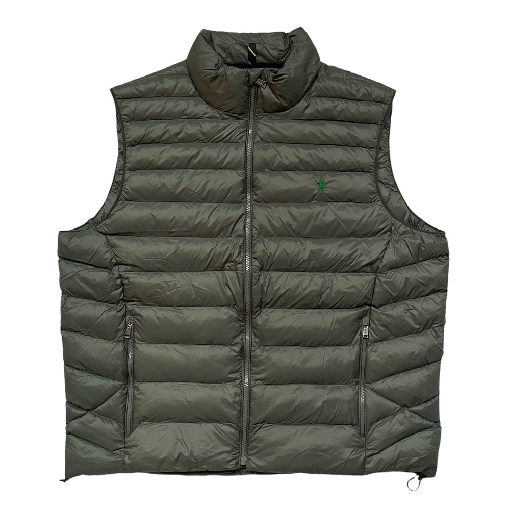 POLO RALPH LAUREN Mens Packable Puffer Vest Gray Size XXL